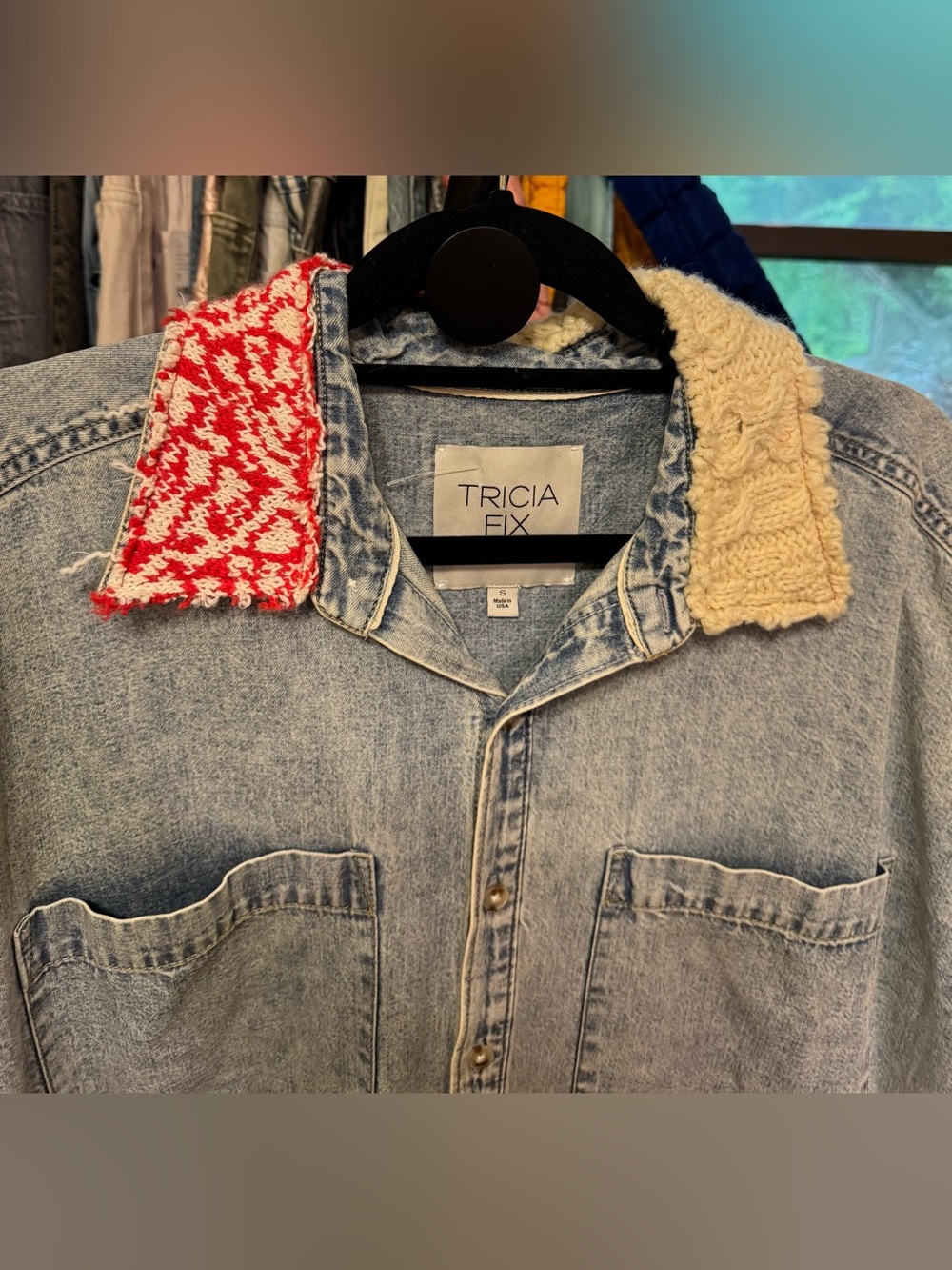 NWOT Free People Tricia Fix Freddie Denim Maxi Shirt - denim blue black - Small - Picture 9 of 13